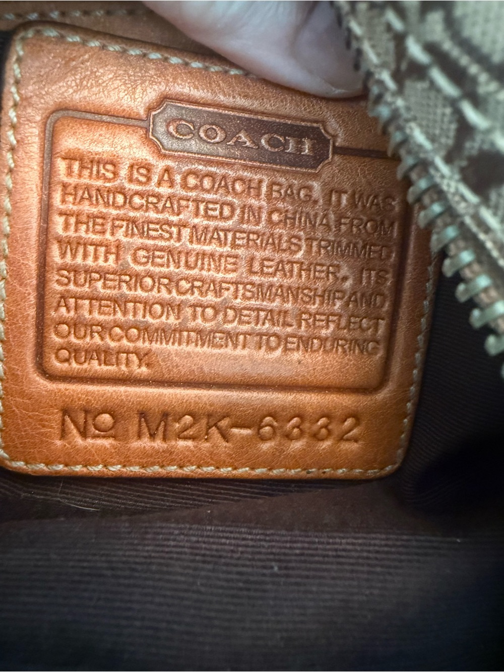 Coach Signature Sufflette Shoulder Bag Beige Y2K vintage - Picture 9 of 12